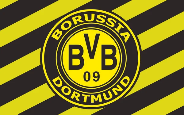 Bandera club de fútbol Borussia Dortmund, Gegmany — Foto de Stock