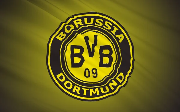 Bandera club de fútbol Borussia Dortmund, Gegmany — Foto de Stock