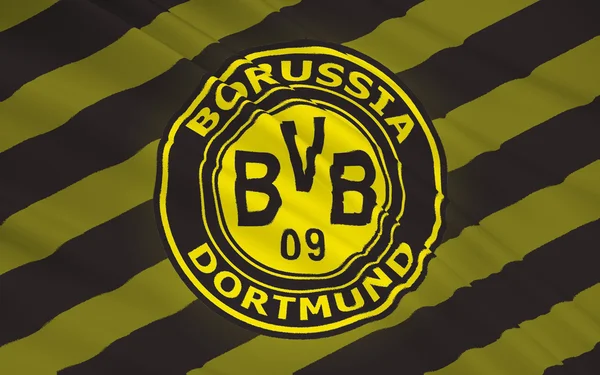 Bandera club de fútbol Borussia Dortmund, Gegmany — Foto de Stock