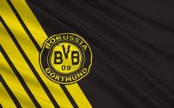 Club de football du drapeau Borussia Dortmund, Gegmany — Photo