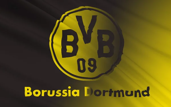 Futbol kulübü Borussia Dortmund, Gegmany bayrak — Stok fotoğraf