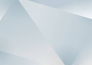 Soyut düşük çokgen beyaz ve gri gradyan arkaplan ve yarım ton etkisi. 3 boyutlu geometrik üçgenler arka planı şekillendirir. Vektör illüstrasyonu