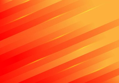 Soyut sarı diyagonal çizgiler kırmızı arkaplanda ışık çizgisi. Vektör illüstrasyonu