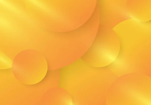 Abstract Yellow Orange Gradient Color Circles Pattern Lighting Effect Background — Wektor stockowy
