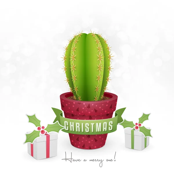 Tarjeta de felicitación de Navidad — Vector de stock