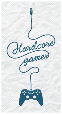 Gamepad bir mesaj şeklinde kablosuyla