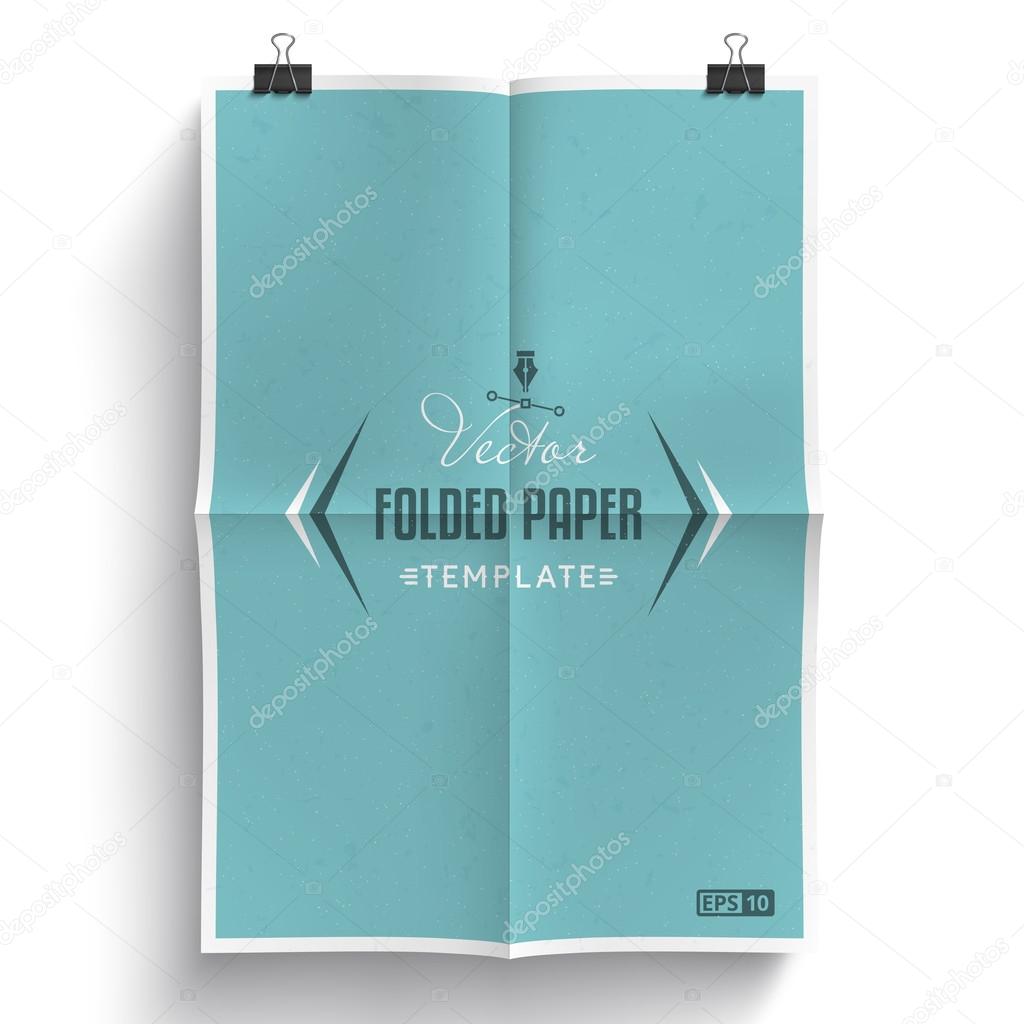 Folded Paper Template