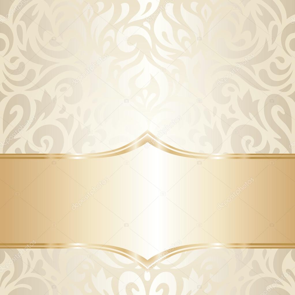Golden floral Wedding vintage wallpaper design Stock Vector Image by ©erinvilar #100660052 Golden floral Wedding vintage wallpaper design Stock Vector Image by ©erinvilar #100660052