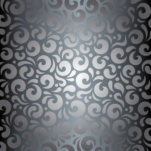 Silver shiny vintage wallpaper background — Stock Vector