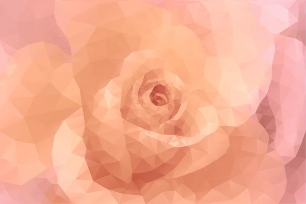 Abstraktní trojúhelník mnohoúhelník květinové módní růžové a béžové svatební pozadí — Stockový vektor