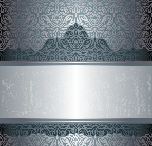 Koyu gümüş lüks vintage davet arka plan tasarımı