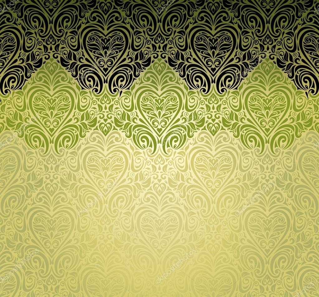 vintage green wallpaper