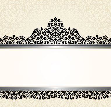 Vintage Ekru davetiye tasarım