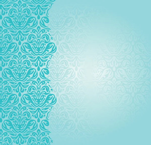 Design d'invitation rétro turquoise à la mode — Image vectorielle