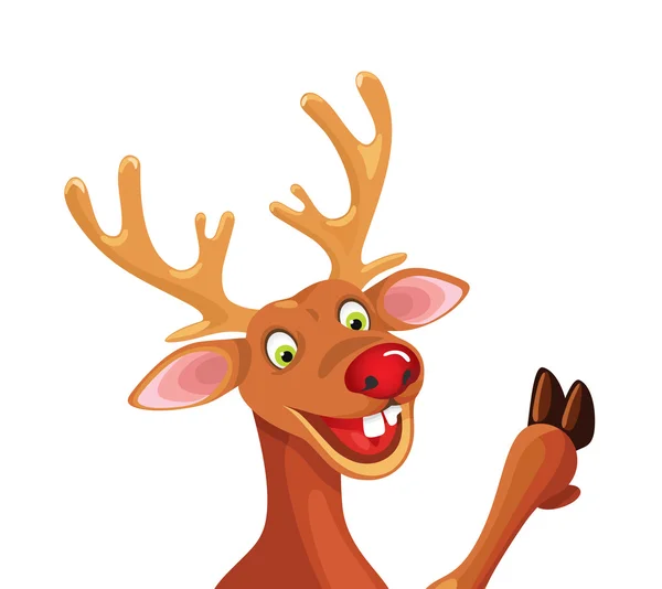 Rudolph Happy Christmas renar — Stock vektor