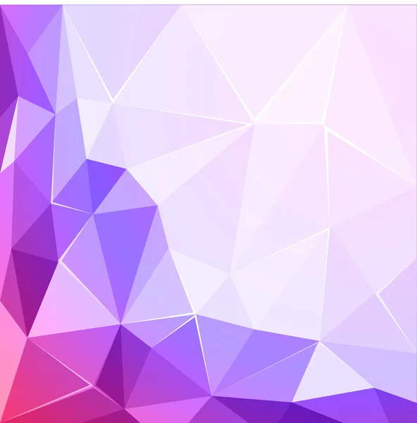 Veelhoekige geometrische facet glanzende roze en violet abstract achtergrond afbeelding — Stockvector