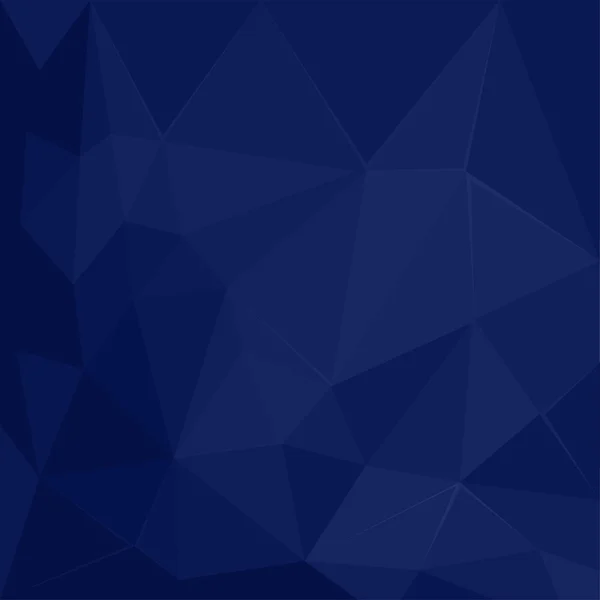 Abstract polygonal geometric facet Dark Blue background wallpaper illustration — Stock Vector