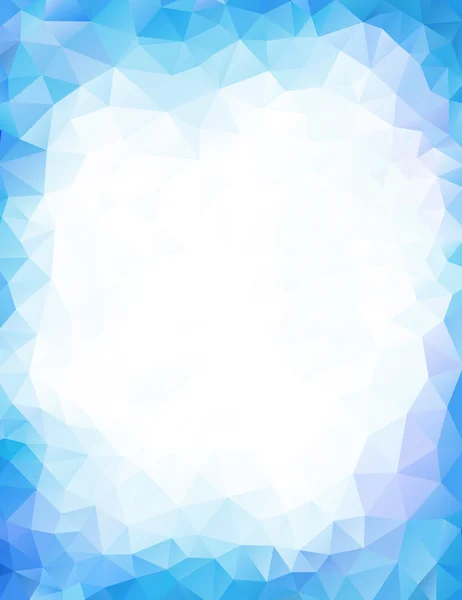 Blue background geometrical triangular polygonal vector — Stock Vector