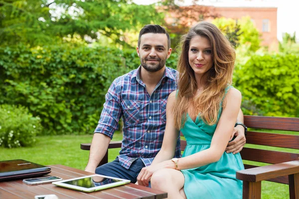 Couple  spending great time. — Stock Photo, Image