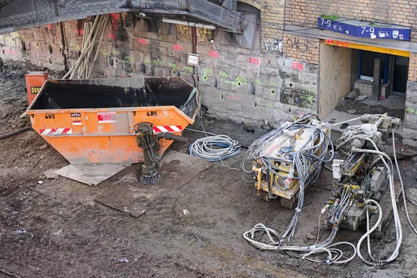 Construction site in Magdeburg — Stock Photo, Image