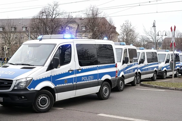 Roadblock by the police — Stock Photo, Image