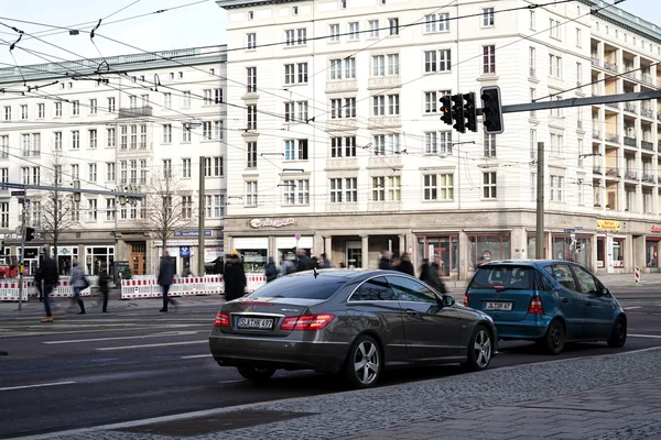 Intersection in Magdeburg — Stock Photo, Image