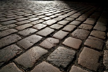 arka ışık cobblestones 