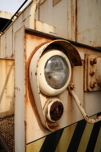 Headlights of an old locomotive — Stock Photo, Image