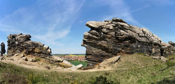 Muro del Diavolo a Weddersleben — Foto Stock