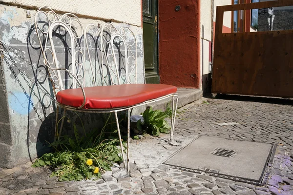 Bench in Berlin-Kreuzberg — Stock Photo, Image