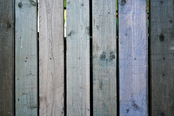 Houten hek op een perceel — Stockfoto