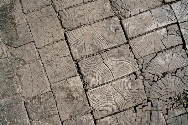 Houten vloer in een fabriek — Stockfoto