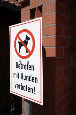 Erişim yasak köpekler tarafından