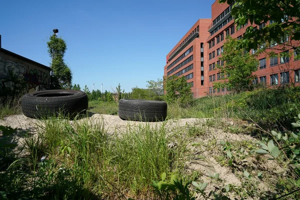 Industrial wasteland in Berlin — Stock Photo, Image