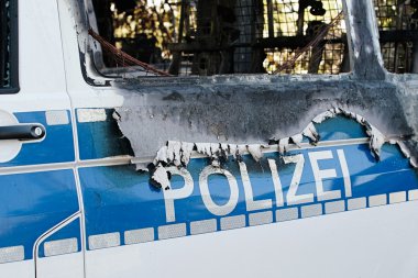 arson attack in Magdeburg clipart