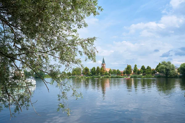 Pohled Ostrov Werder Řece Havel Postupimi Německu — Stock fotografie