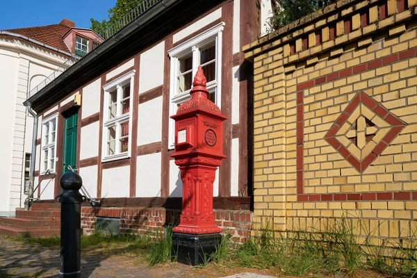 Berlin Spandau Nun Eski Bir Kasabasındaki Eski Yarı Keresteli Bir — Stok fotoğraf