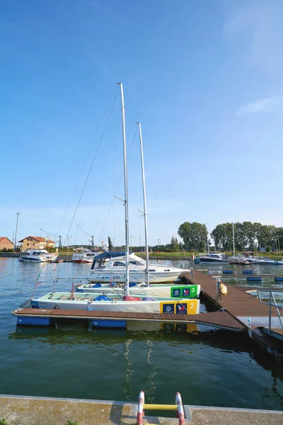 Swinoujscie Polen September 2020 Sportboten Jachthaven Van Swinoujscie Aan Poolse — Stockfoto