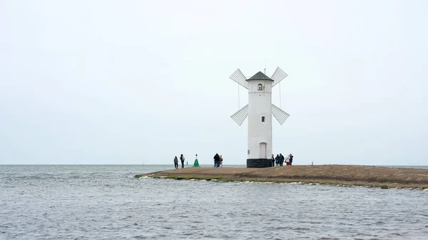 Swinoujscie Polen September 2020 Molen Baken Het Symbool Van Stad — Stockfoto