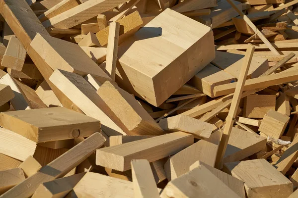 Remains Building Material Made Wood Storage Yard Processing Pellet Plant — Stock Photo, Image