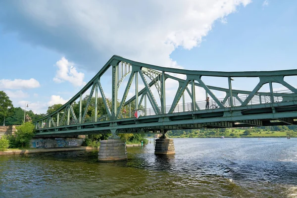 Berlim Alemanha Julho 2021 Ponte Glienicke Sobre Rio Havel Entre — Fotografia de Stock
