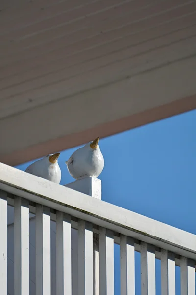 Dos pájaros de madera —  Fotos de Stock