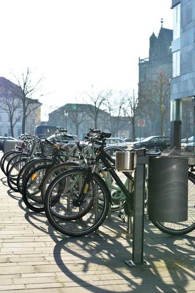 Park halindeki bisikletler — Stok fotoğraf