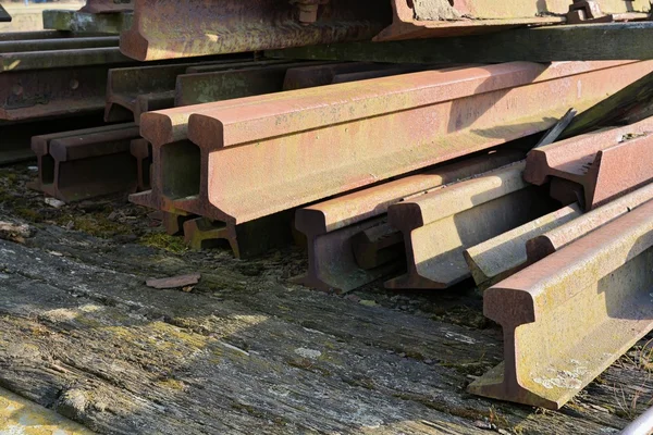 Rusty old railroad tracks — Stock Photo, Image