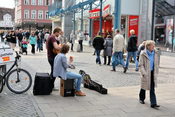 Gatumusikanter i Braunschweig — Stockfoto