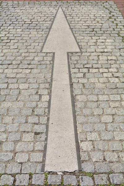 Arrow on a road — Stock Photo, Image