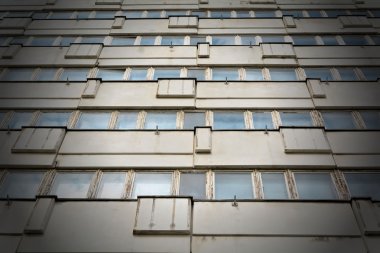 decrepit office building