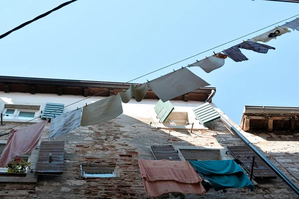 Clothesline in Croatia — Stock Photo, Image