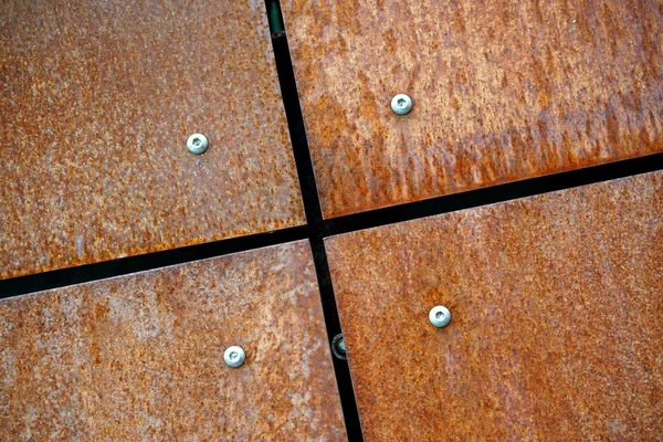 Placa de metal oxidado — Foto de Stock