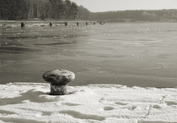 Nehirde kış — Stok fotoğraf